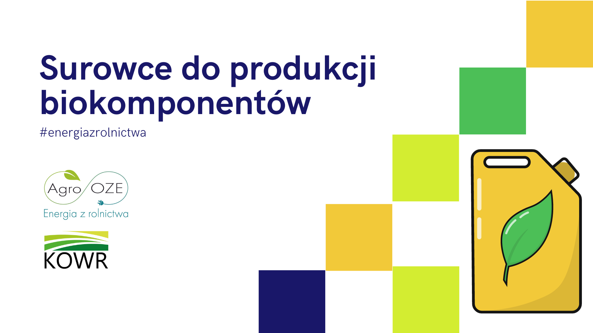 2,3 mln ton surowców do produkcji biokomponentów