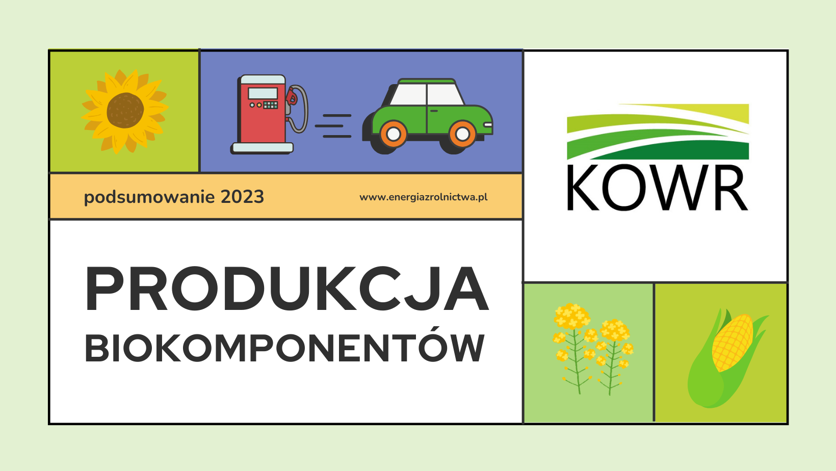 Produkcja biokomponentów w 2023 r.