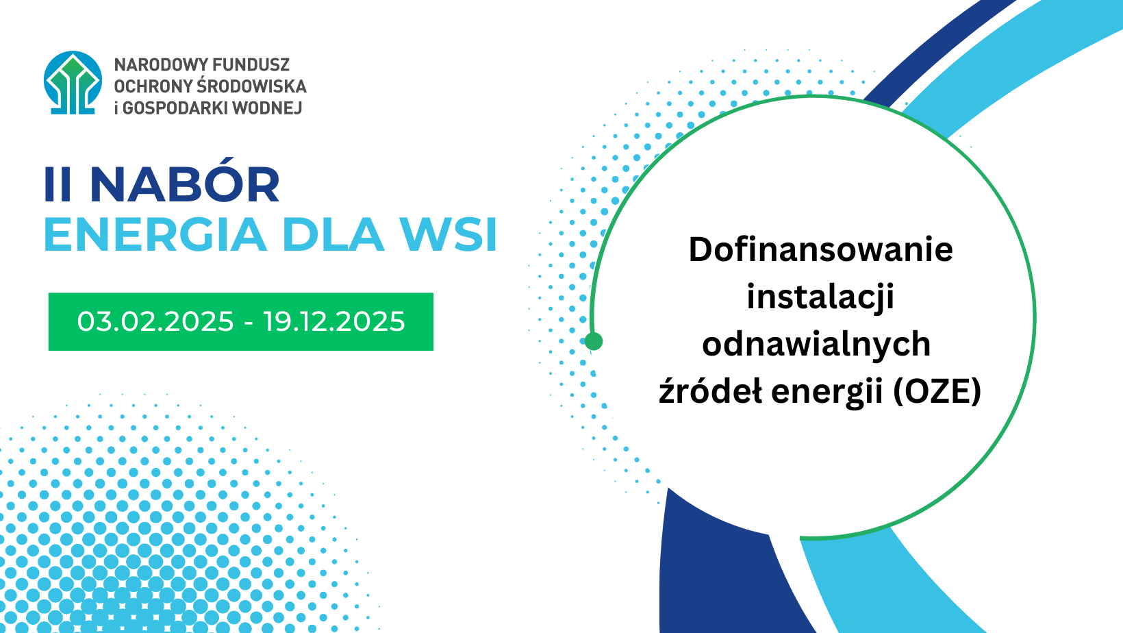 3 lutego 2025 r. rusza II nabór wniosków w ramach programu „Energia dla wsi”