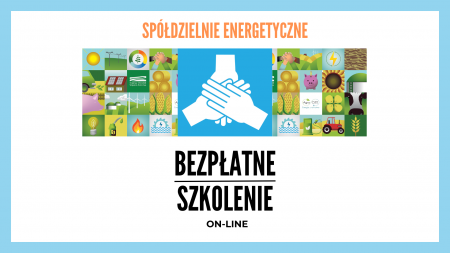 informacja o bezpłatnym szkoleniu dot. spółdzielni energetycznych